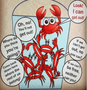 Crab Mentality A Teaching Example for BrainWise